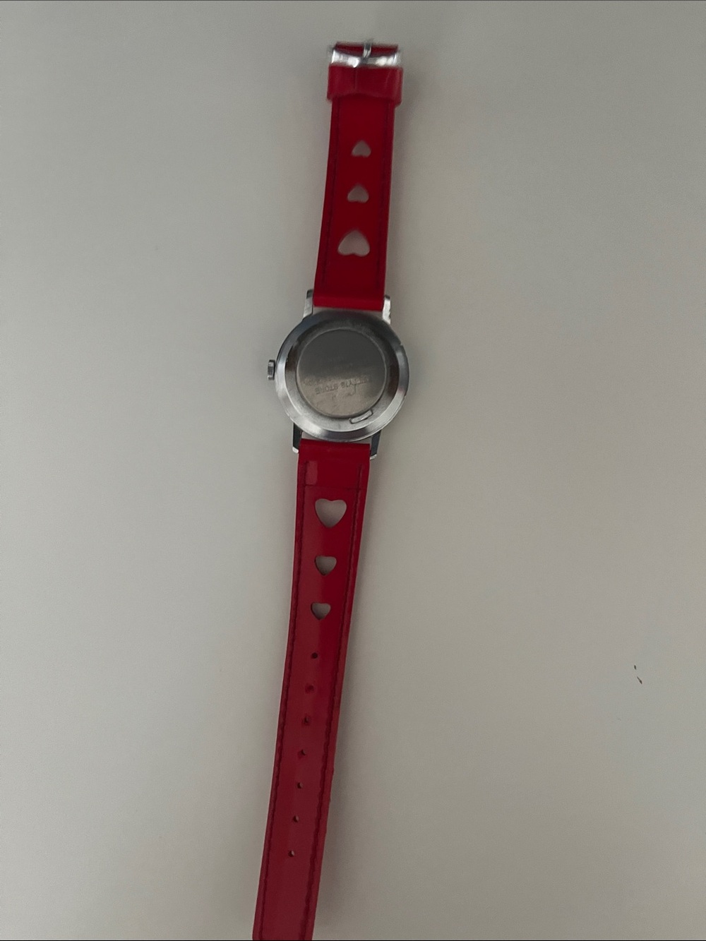 Betty Boop Red Heart Cutout Strap Watch - Picture 3 of 5